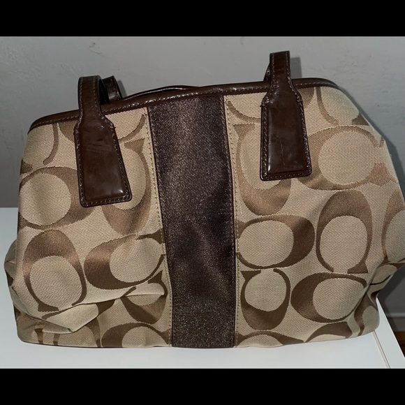 Coach Large Brown/Khaki Hobo Bag - Picture 4 of 5